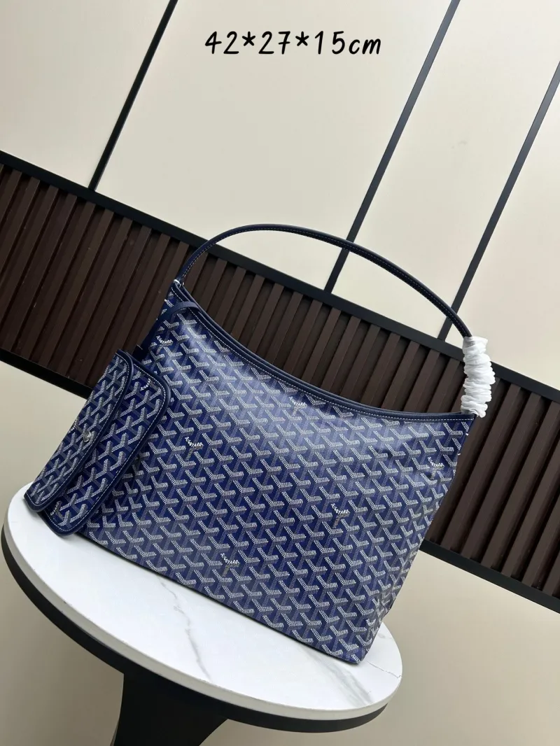 Goyard Blue Hobo Shoulder Bag 42x27x15cm