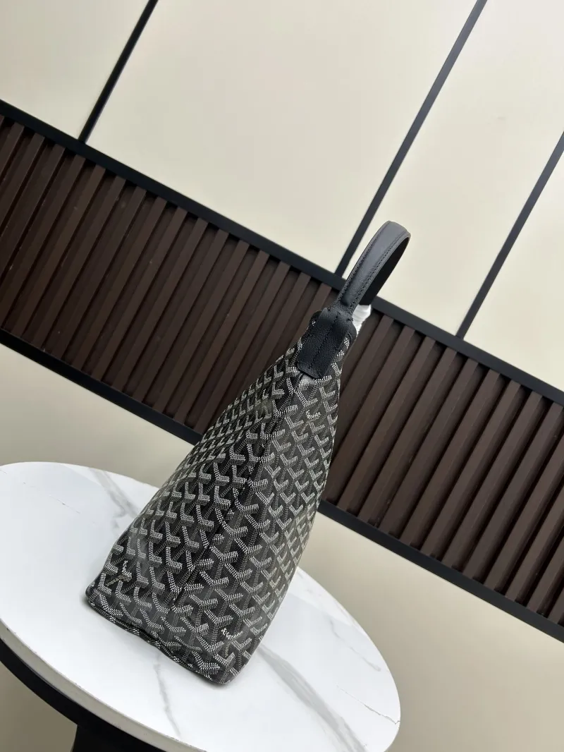 Alternative view of Goyard Black Monogram Top Handle Hobo Bag 42x27x15cm