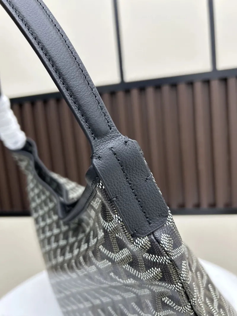 Goyard Black Monogram Top Handle Hobo Bag 42x27x15cm - Image 5
