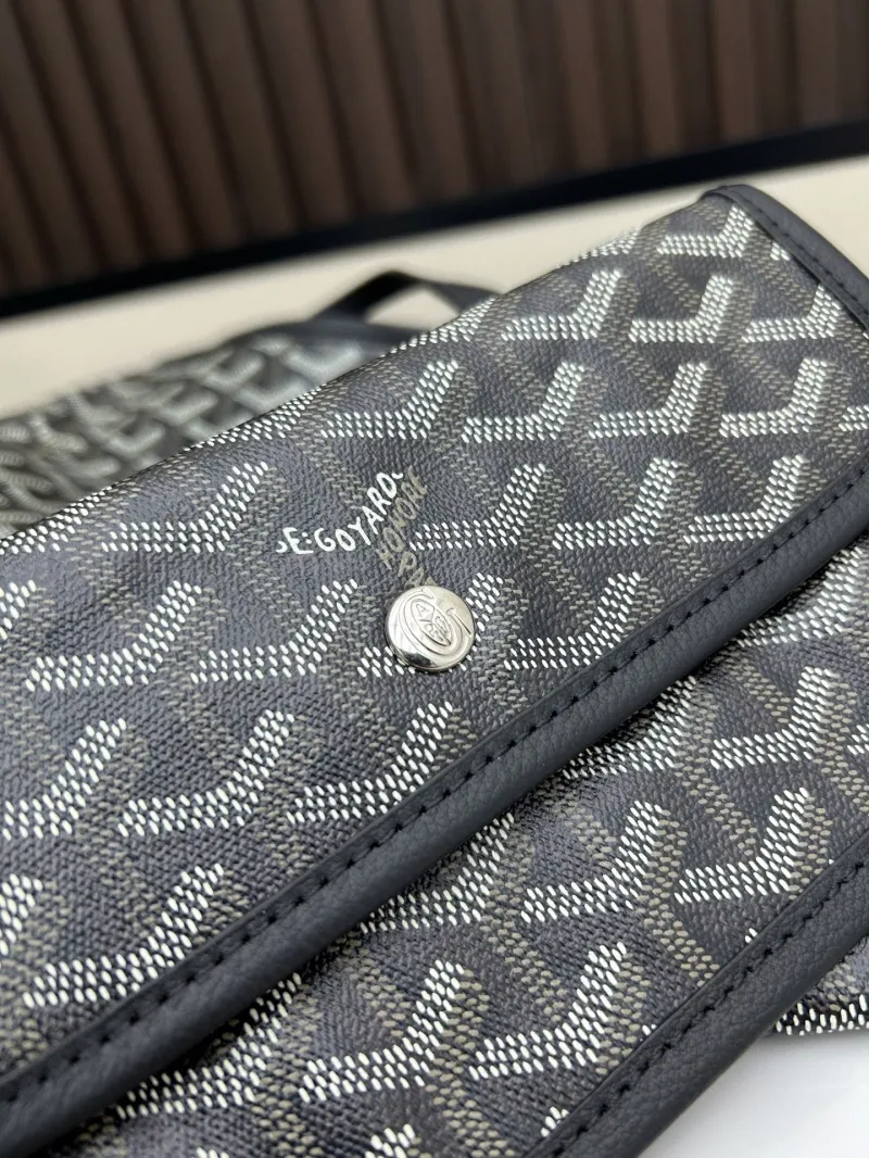 Goyard Black Monogram Top Handle Hobo Bag 42x27x15cm - Image 7