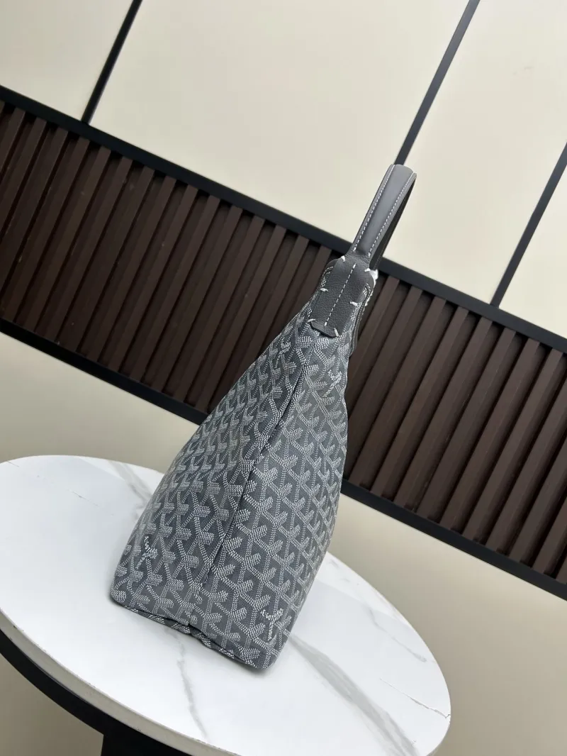 Alternative view of Goyard Gray Top Handle Hobo Bag 466