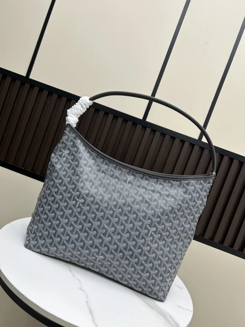 Goyard Gray Top Handle Hobo Bag 466 - Image 3