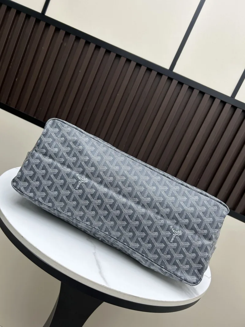Goyard Gray Top Handle Hobo Bag 466 - Image 5