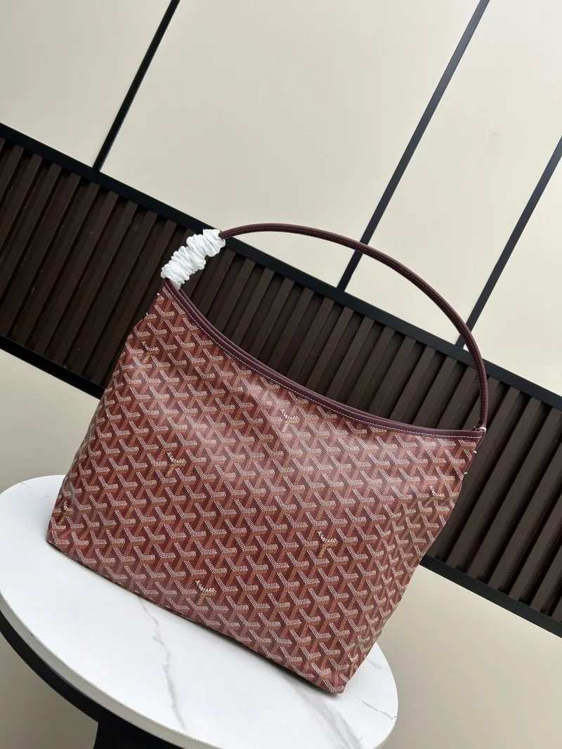 Goyard Burgundy Hobo Shoulder Bag 468 - Image 3