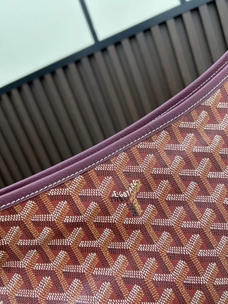 Goyard Burgundy Hobo Shoulder Bag 468 - Image 4