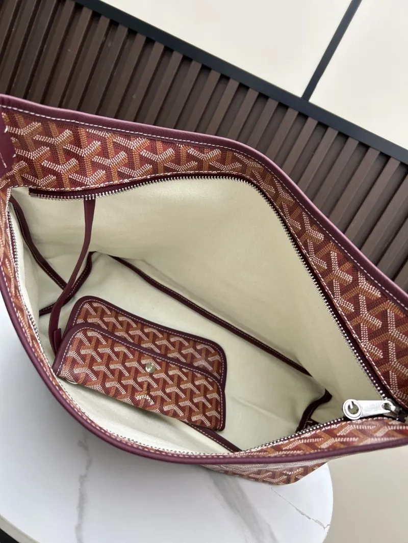 Goyard Burgundy Hobo Shoulder Bag 468 - Image 7