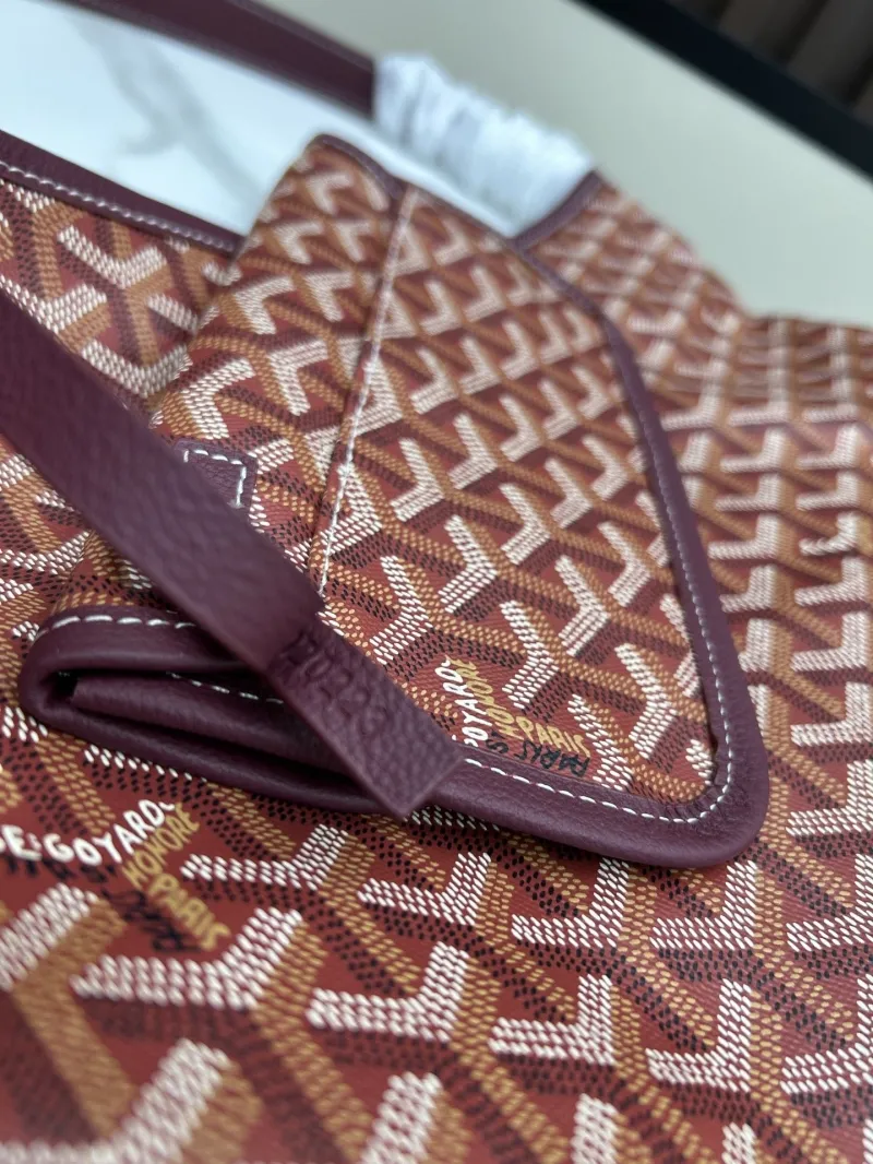Goyard Burgundy Hobo Shoulder Bag 468 - Image 8