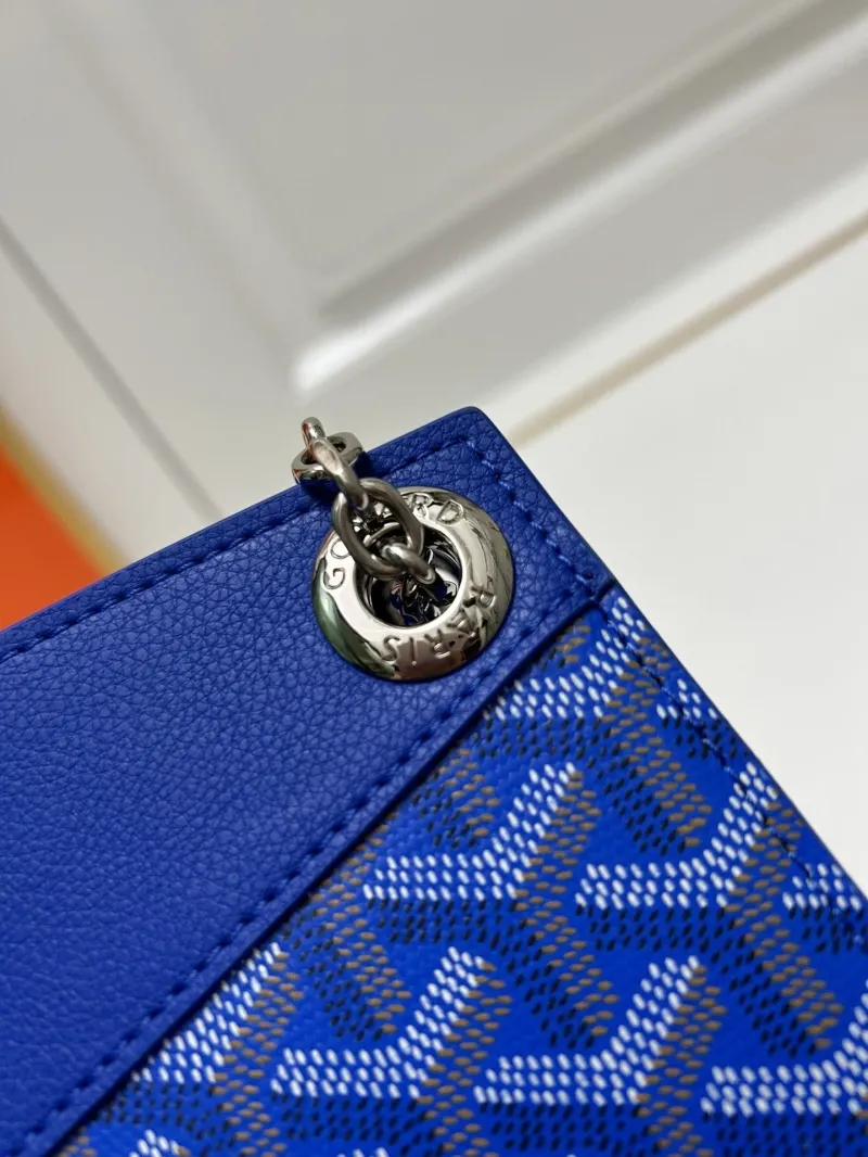 Goyard Blue Chain Shoulder Bag 2256 Large Small - Image 6