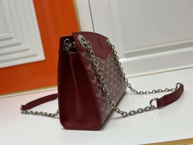 Goyard Burgundy Chain Shoulder Bag 25cm - Image 3