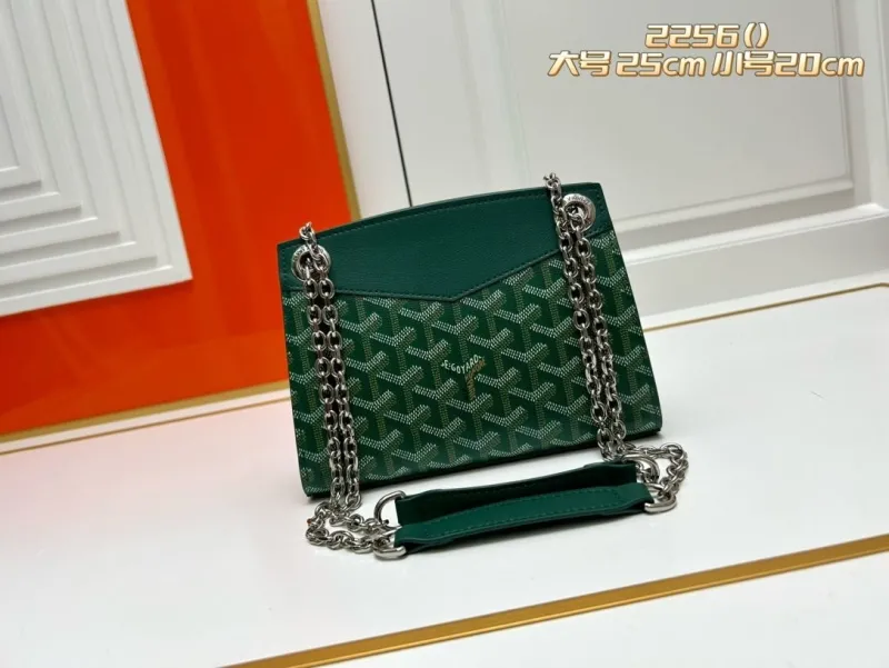Alternative view of Goyard Green Chain Shoulder Bag 25cm and 20cm