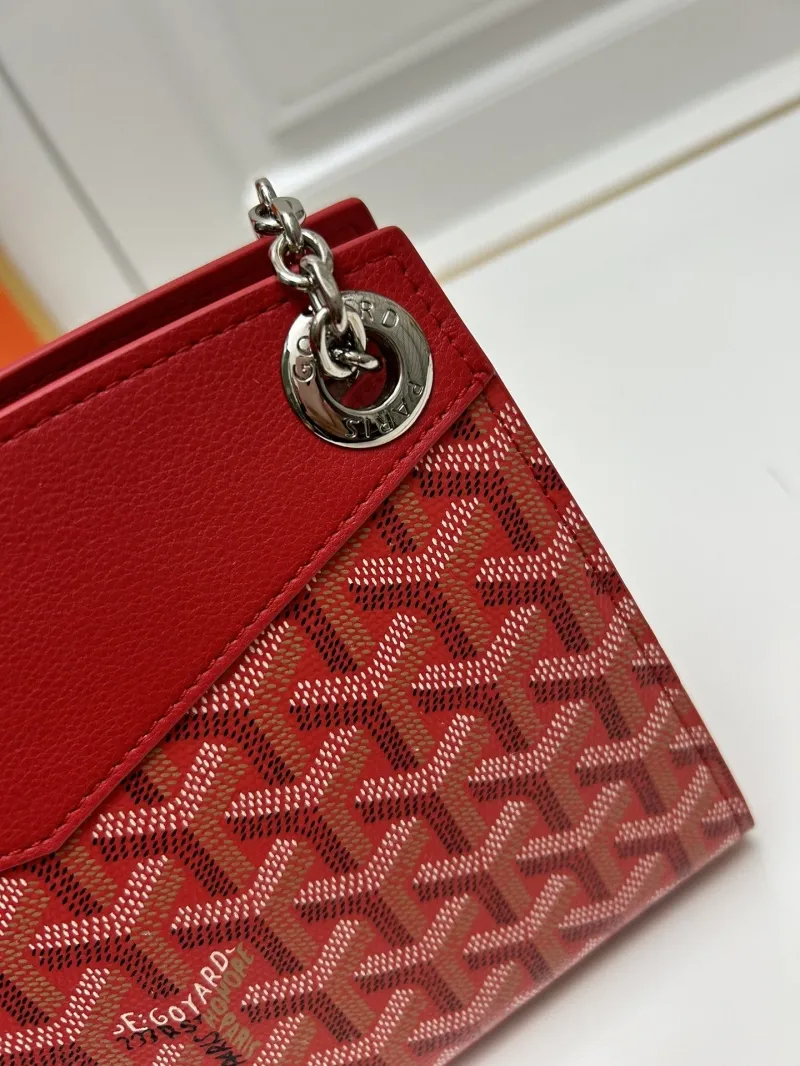 Goyard Red Chain Shoulder Bag 2256 Large 25cm Small 20cm - Image 6