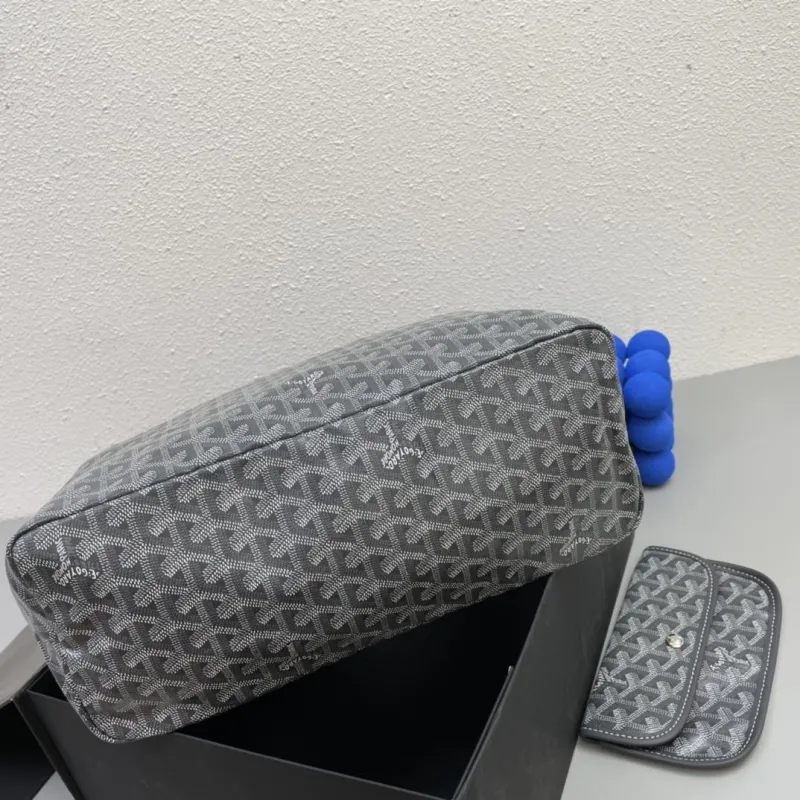 Goyard Gray Top Handle Hobo Bag 6021 - Image 7
