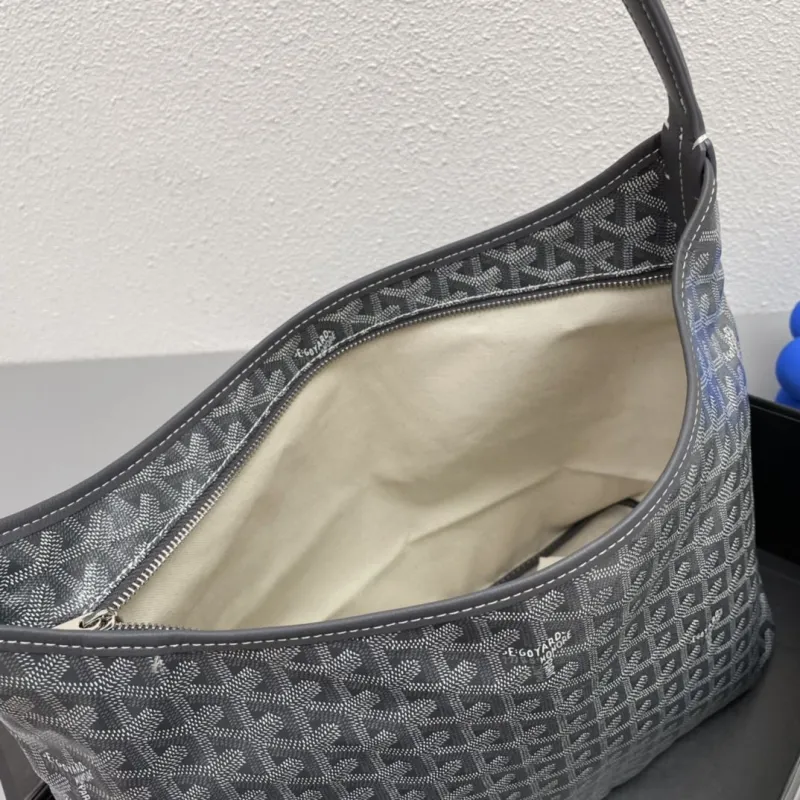 Goyard Gray Top Handle Hobo Bag 6021 - Image 8