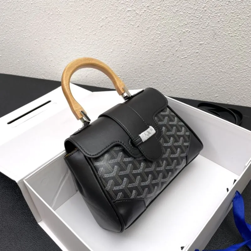 Alternative view of Goyard Black Top Handle Bag 493