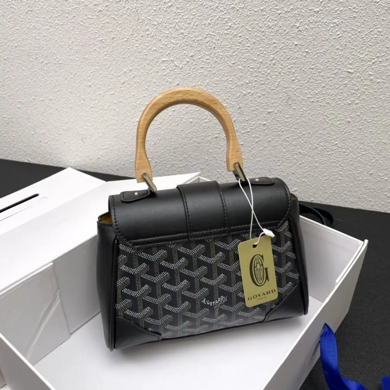 Goyard Black Top Handle Bag 493 - Image 3