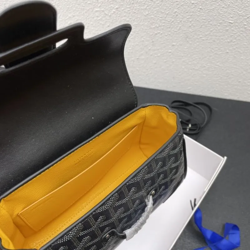 Goyard Black Top Handle Bag 493 - Image 7