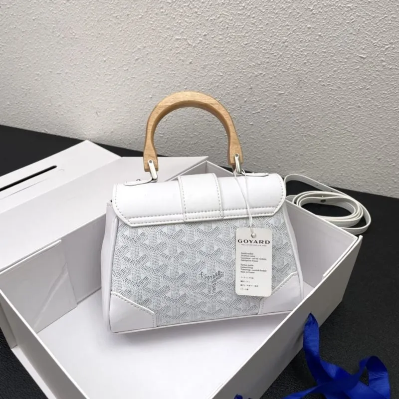 Goyard White Top Handle Crossbody Bag 494 - Image 3