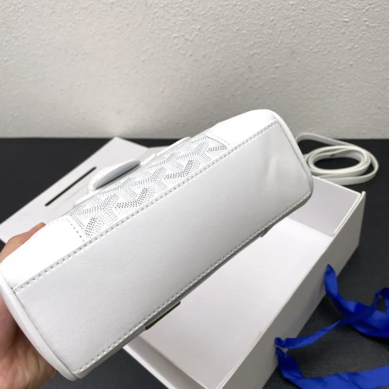 Goyard White Top Handle Crossbody Bag 494 - Image 4
