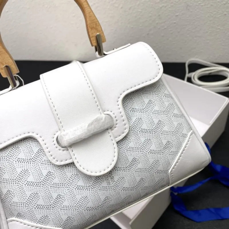 Goyard White Top Handle Crossbody Bag 494 - Image 5