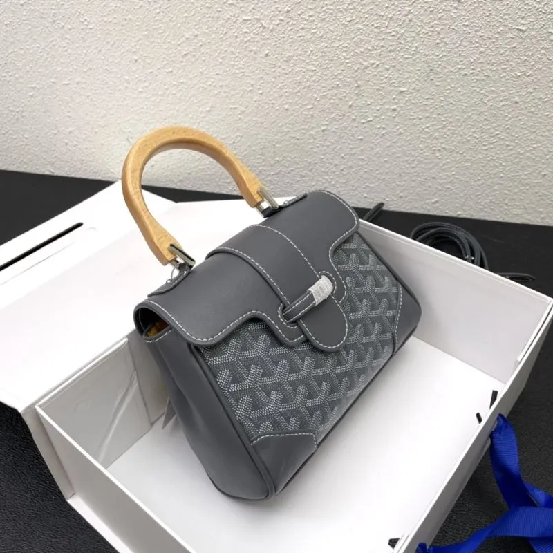 Alternative view of Goyard Gray Top Handle Bag 495