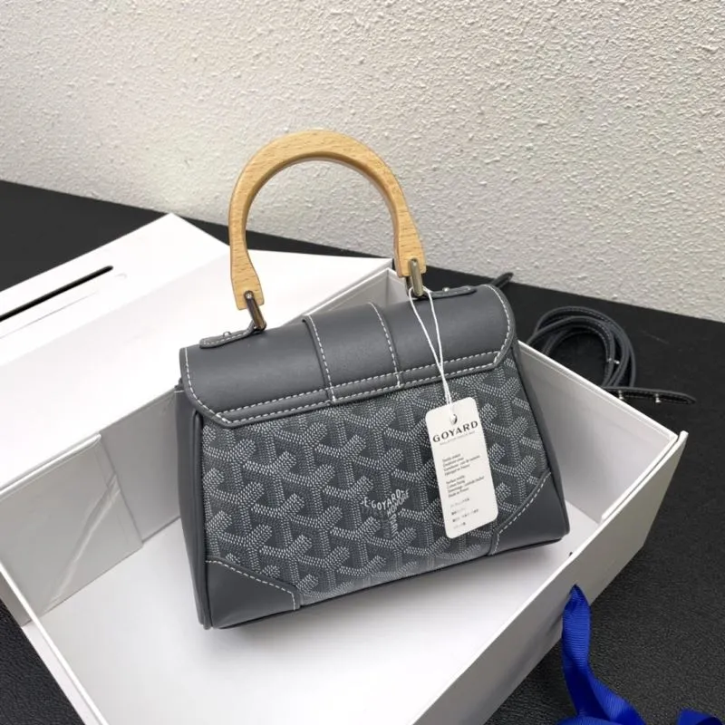 Goyard Gray Top Handle Bag 495 - Image 3