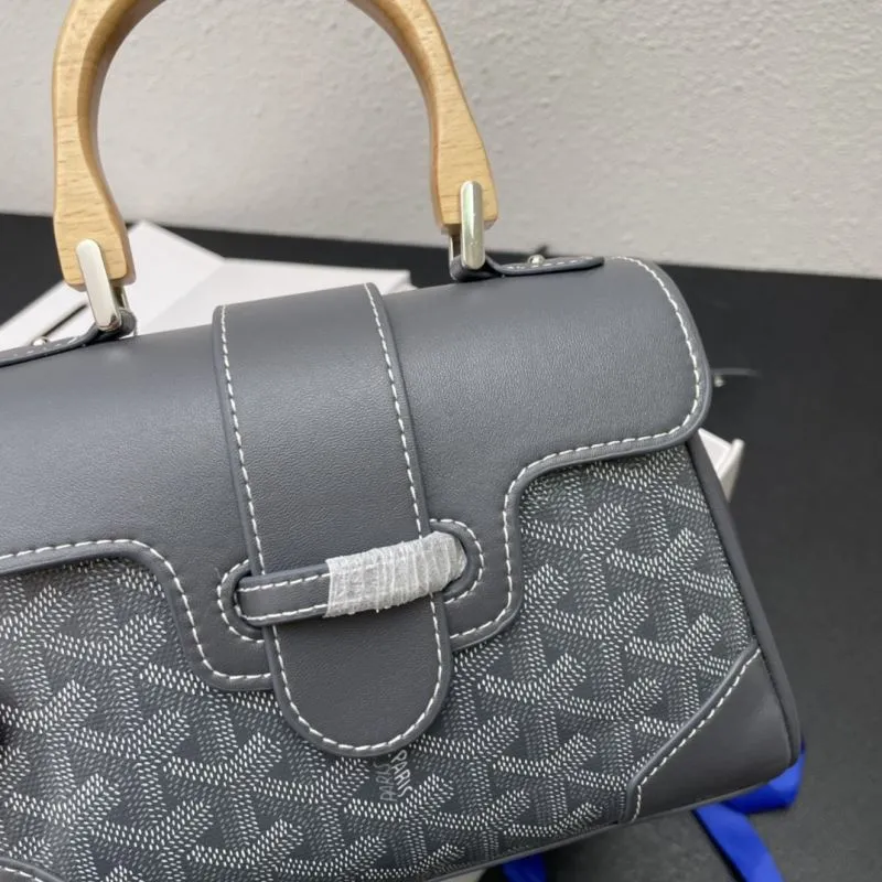Goyard Gray Top Handle Bag 495 - Image 5