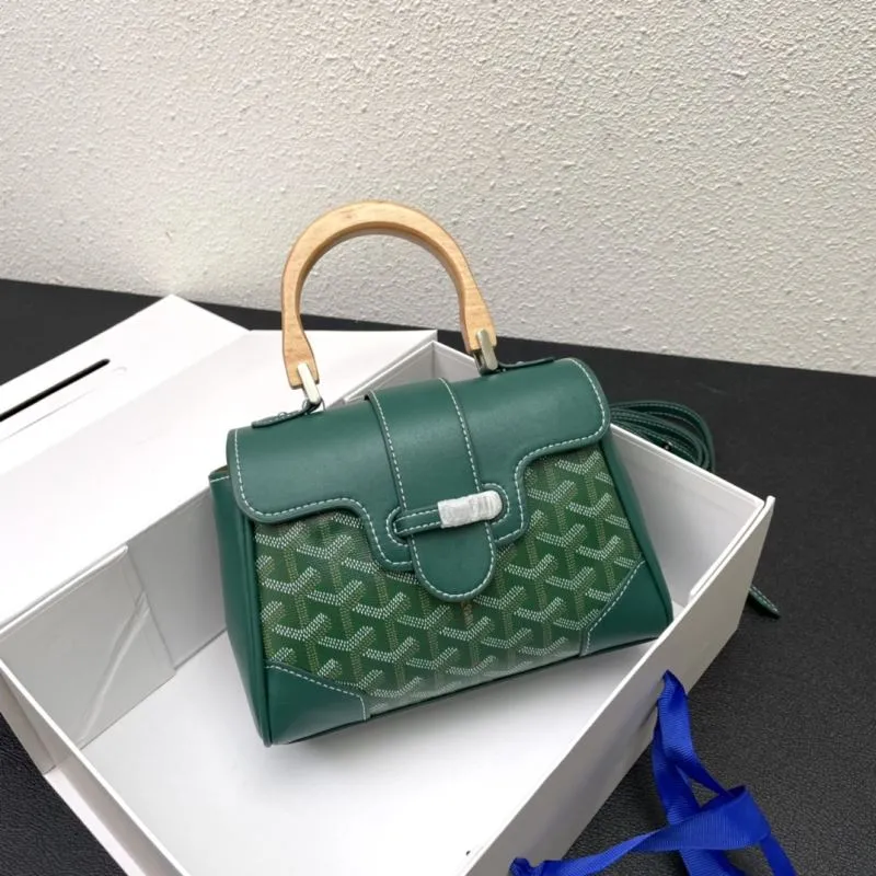 Goyard Green Top Handle Bag 496