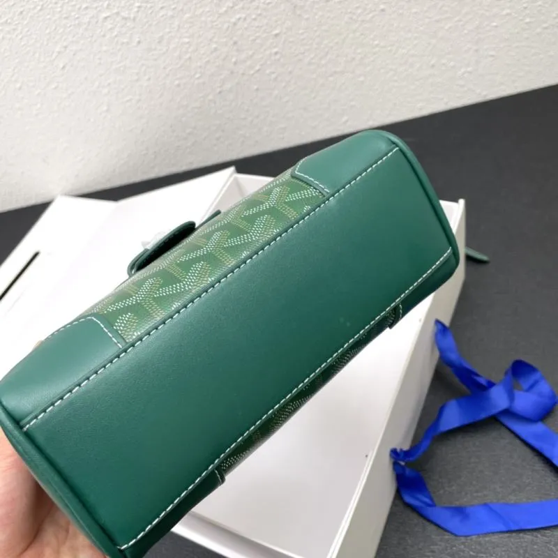 Goyard Green Top Handle Bag 496 - Image 4