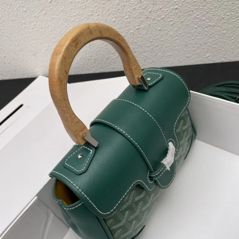 Goyard Green Top Handle Bag 496 - Image 6