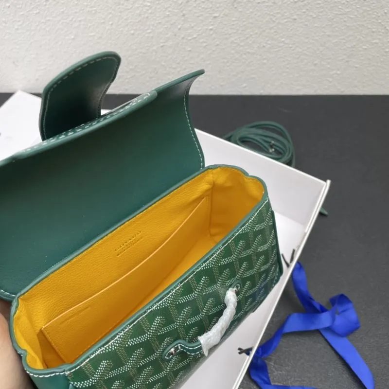 Goyard Green Top Handle Bag 496 - Image 7