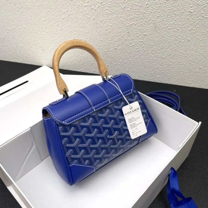 Alternative view of Goyard Blue Top Handle Crossbody Bag 498