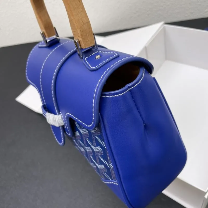 Goyard Blue Top Handle Crossbody Bag 498 - Image 6
