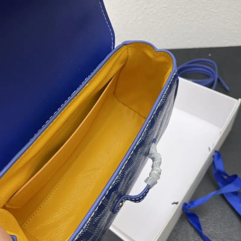 Goyard Blue Top Handle Crossbody Bag 498 - Image 8