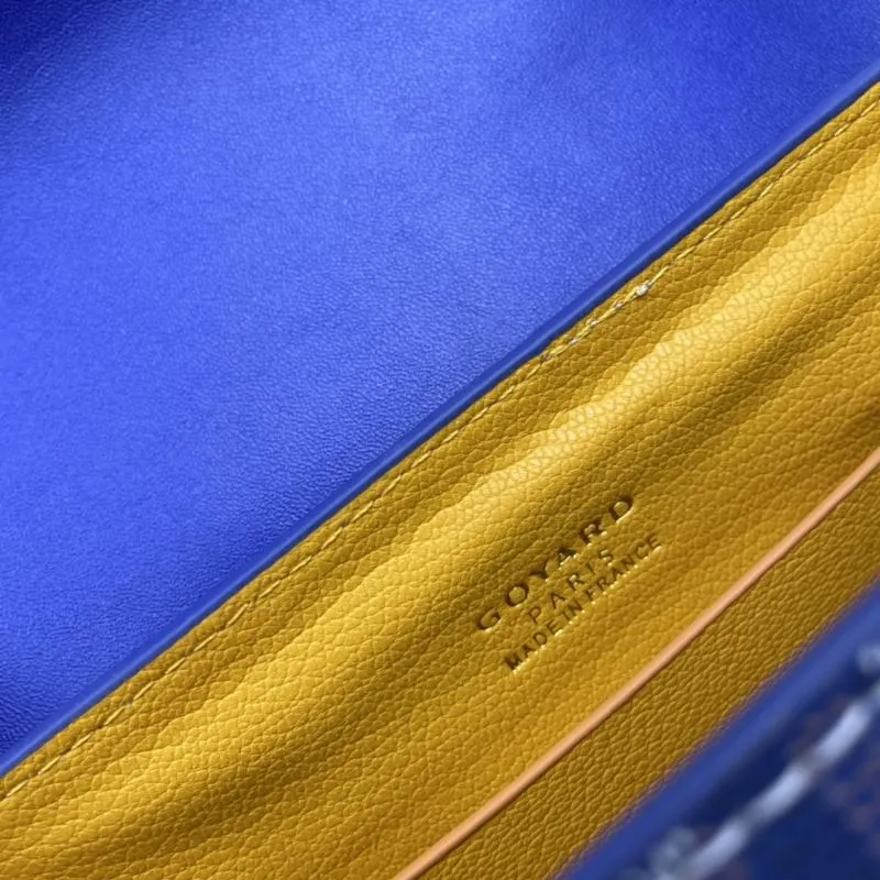 Goyard Blue Top Handle Crossbody Bag 498 - Image 9