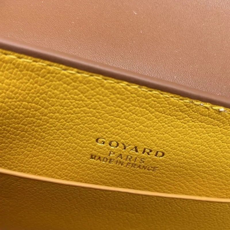 Goyard Brown Black Top Handle Crossbody Bag - Image 9