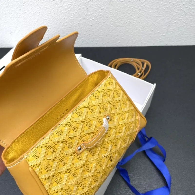 Goyard Yellow Top Handle Crossbody Bag - Image 7