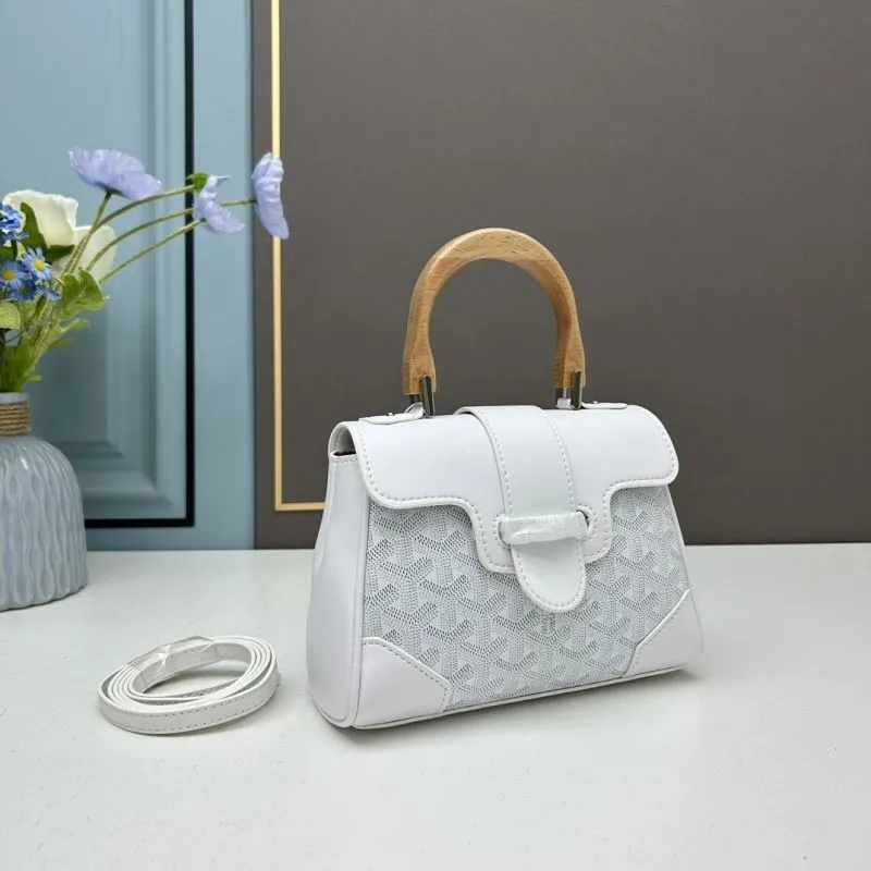 Alternative view of Goyard White Top Handle Bag 501