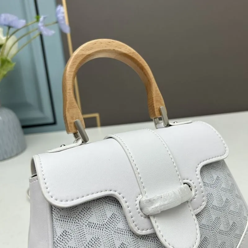 Goyard White Top Handle Bag 501 - Image 4