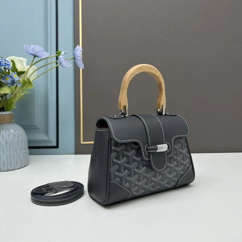 Alternative view of Goyard Dark Gray Top Handle Crossbody Bag 502