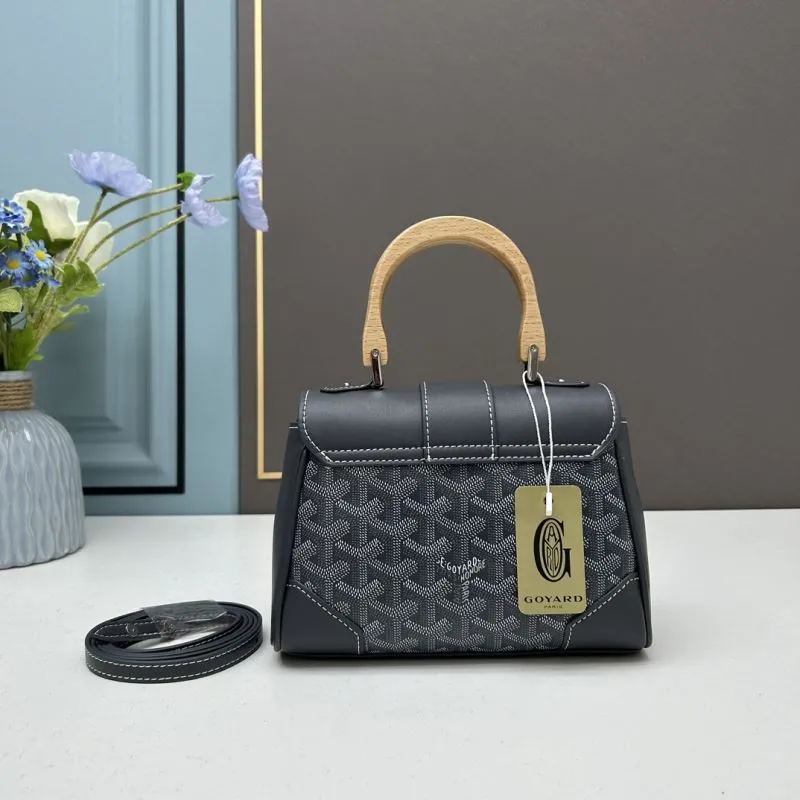 Goyard Dark Gray Top Handle Crossbody Bag 502 - Image 3