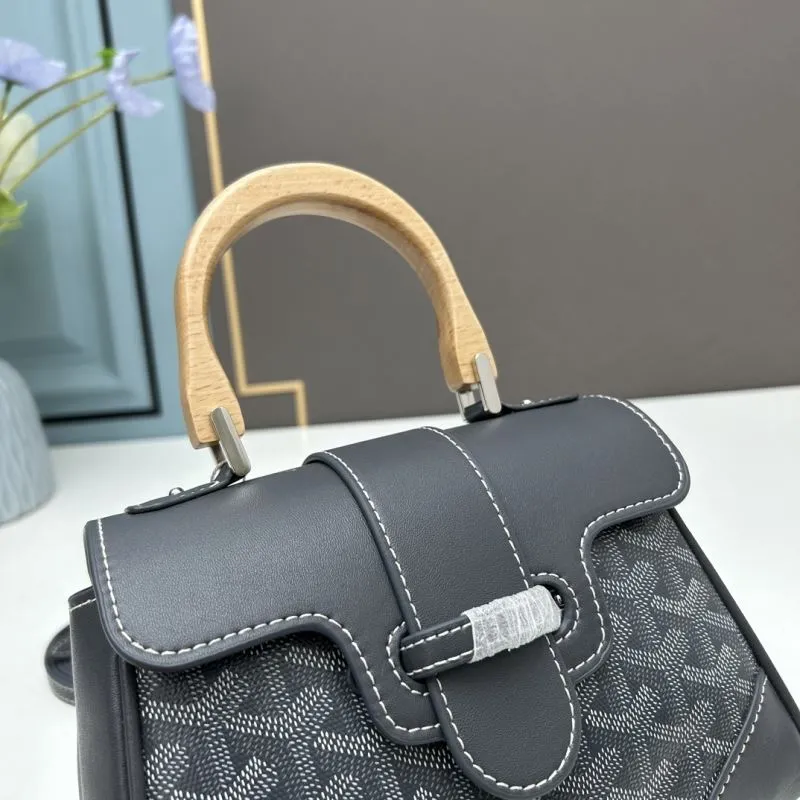 Goyard Dark Gray Top Handle Crossbody Bag 502 - Image 4