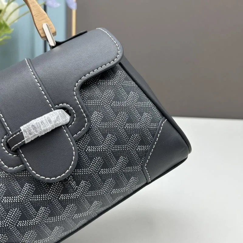 Goyard Dark Gray Top Handle Crossbody Bag 502 - Image 6