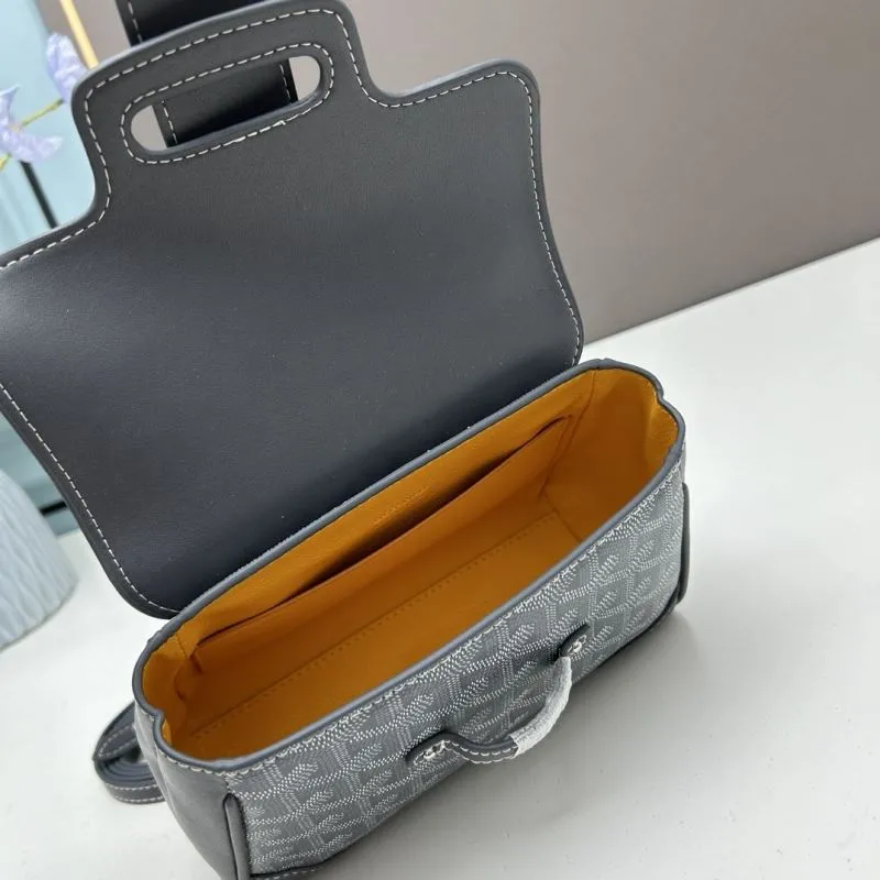 Goyard Dark Gray Top Handle Crossbody Bag 502 - Image 7