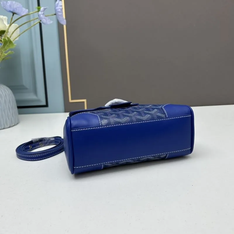 Goyard Blue Top Handle Bag 503 - Image 6