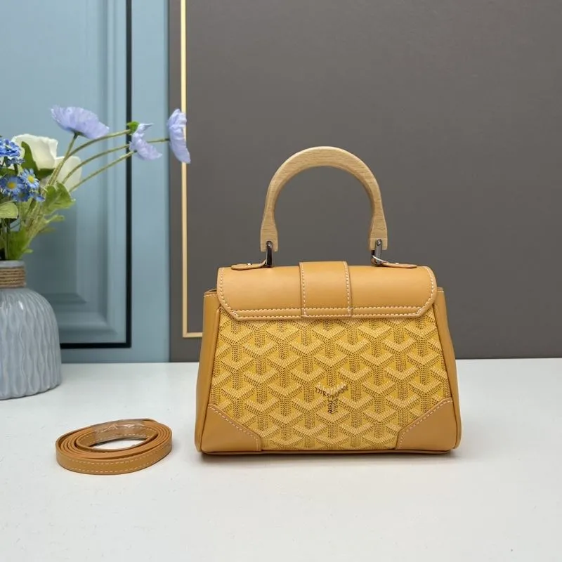 Goyard Yellow Top Handle Bag 504 - Image 3