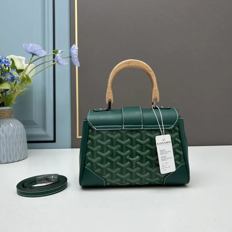 Goyard Green Top Handle Bag 505 - Image 3