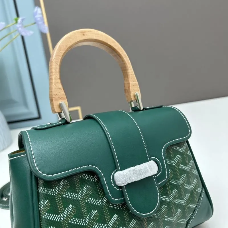 Goyard Green Top Handle Bag 505 - Image 4