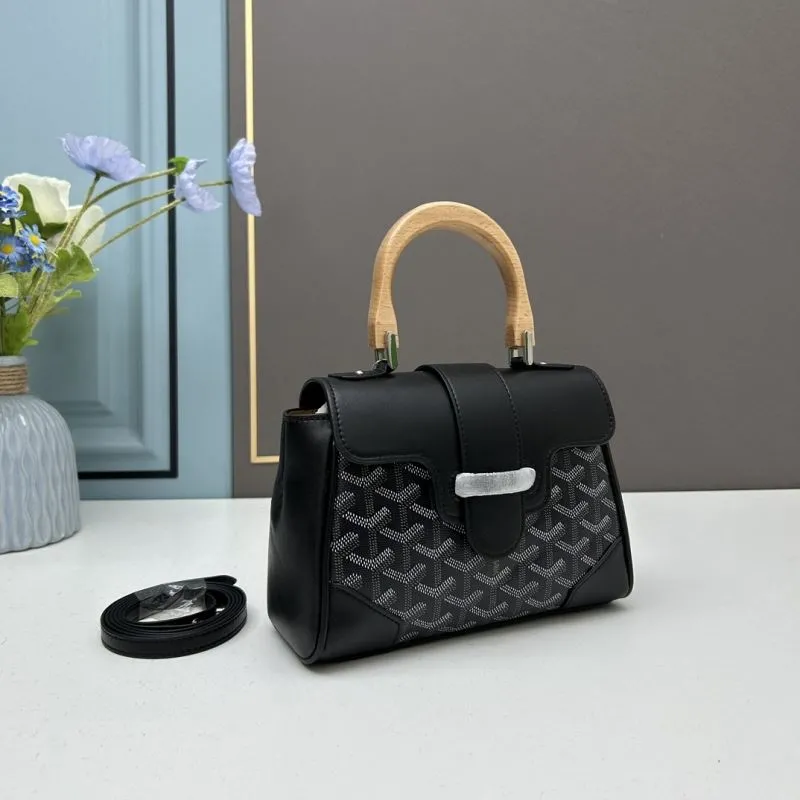 Alternative view of Goyard Black Top Handle Shoulder Bag 506