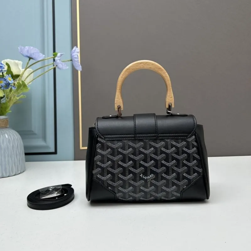 Goyard Black Top Handle Shoulder Bag 506 - Image 3