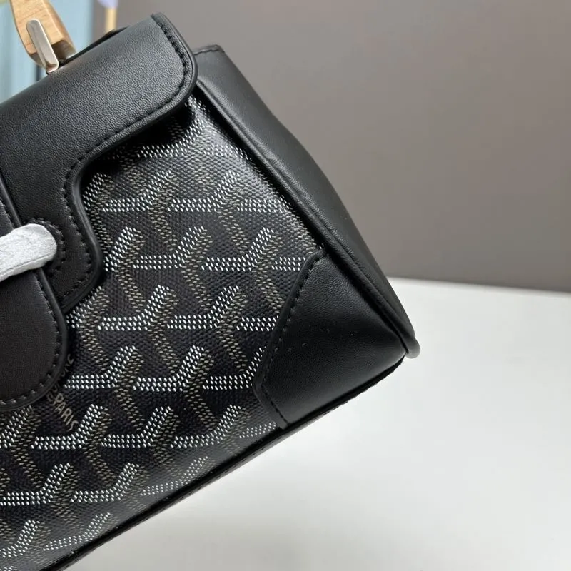 Goyard Black Top Handle Shoulder Bag 506 - Image 6